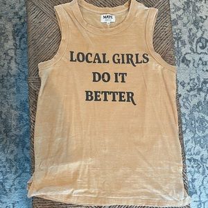 Mate the Label Tank Size S/M